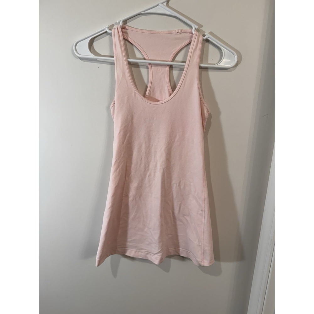 Lululemon Womens Small Sporty Racerback Athletic Tank Top Blush‎ Pink Athleisure